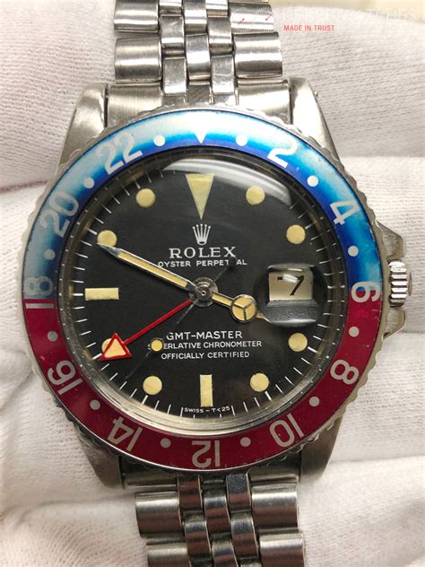 red bezel rolex|rolex gmt 1675 bezel.